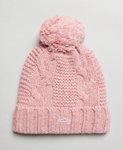 Damen Beaniemütze mit Zopfmuster - Größe: One Größe - Superdry - Modalova