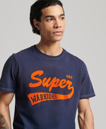 Men's Limited Edition Vintage 06 Rework Classic T-Shirt Navy / Dark Navy/Burnt Orange - Size: Xxl - Superdry - Modalova