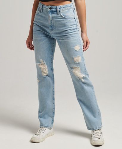 Women's Gerade Geschnittene Jeans mit Hohem Bund - Größe: 28/32 - Superdry - Modalova