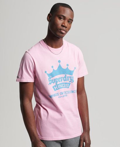 Men's Limited Edition Vintage 04 Rework Classic T-Shirt Pink / Imperial Pink - Size: L - Superdry - Modalova