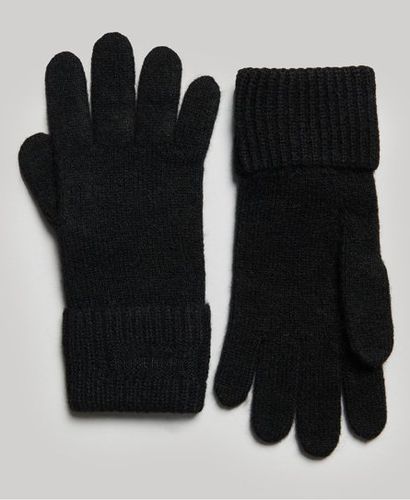 Women's Essential Ribbed Gloves Black - Size: 1SIZE - Superdry - Modalova