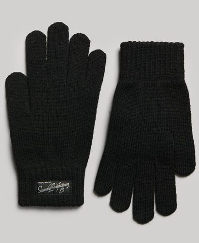 Unisex Essential Logo Gloves / New Jet - Size: M/L - Superdry - Modalova