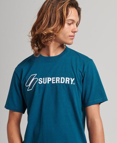 Women's Superdry x Ringspun Football Italy T-Shirt in Regal Blue
