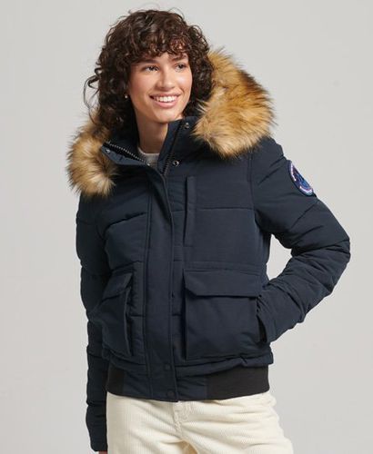 Women's Everest Bomber Jacket / Eclipse - Size: 10 - Superdry - Modalova