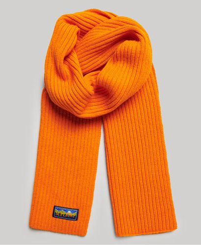Women's Wool Blend Radar Scarf Orange / Jaffa - Size: 1SIZE - Superdry - Modalova