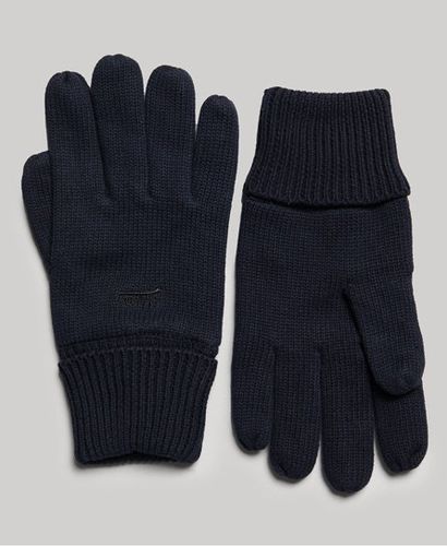 Men's Vintage Logo Gloves Navy / Eclipse Navy Grit - Size: 1SIZE - Superdry - Modalova