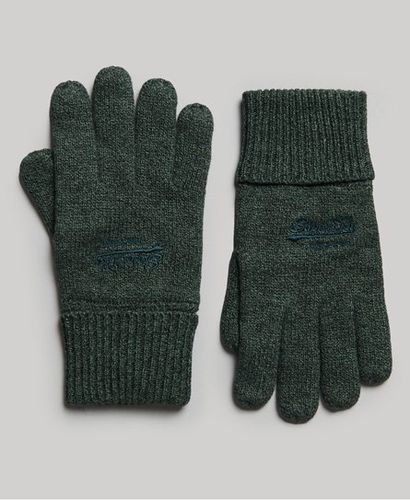 Men's Essential Plain Gloves / Khaki Grit - Size: 1SIZE - Superdry - Modalova