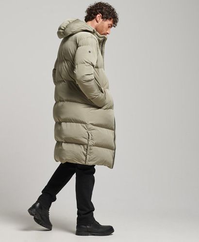 Men's Longline Duvet Coat Khaki / Light Khaki - Size: S - Superdry - Modalova