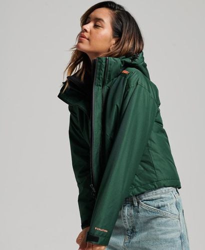 Women's SD-Windcheater Jacket Green / Furnace Green Grid - Size: 16 - Superdry - Modalova