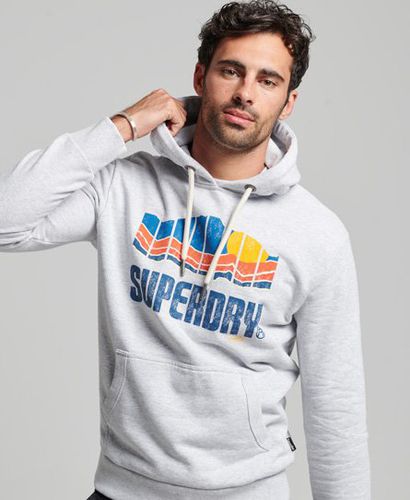 Men's Great Outdoors Hoodie Grey / Cozy Light Grey Marl - Size: Xxl - Superdry - Modalova