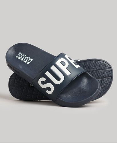 Women's Code Core Pool Sliders Navy / Deep Navy/Optic - Size: M - Superdry - Modalova