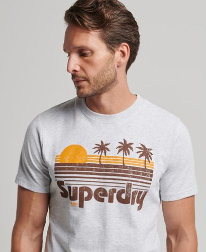Men's Vintage Great Outdoors T-Shirt Grey / Cozy Light Grey Marl - Size: S - Superdry - Modalova