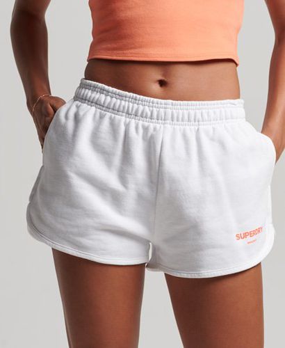 Women's Core Sport Sweat Shorts White / Optic - Size: 12 - Superdry - Modalova