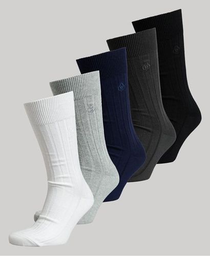 Women's Organic Cotton Ribbed Sock Gift Set Black / Mono - Size: XS/S - Superdry - Modalova
