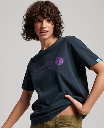 Women's Classic Vintage Venue T-Shirt, Navy Blue, Size: 8 - Superdry - Modalova