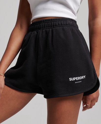 Women's Core Sport Sweat Shorts Black - Size: 12 - Superdry - Modalova