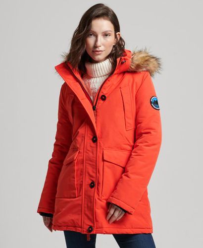 Women's Everest Parka Coat Orange / Bold Orange - Size: 8 - Superdry - Modalova