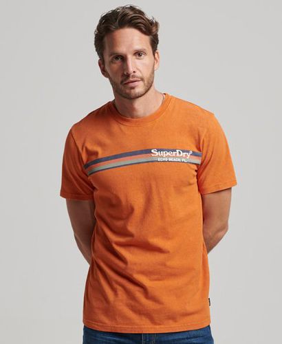 Men's Vintage Venue T-Shirt Orange / Denim Co Rust Orange - Size: S - Superdry - Modalova