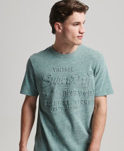 Men's Vintage Logo Embossed T-Shirt / The Falls Road Snowy - Size: S - Superdry - Modalova