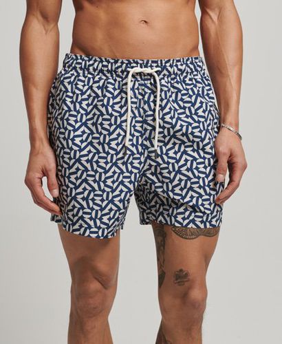 Men's Recycled Swim Shorts / Shape Tile Print - Size: Xxl - Superdry - Modalova