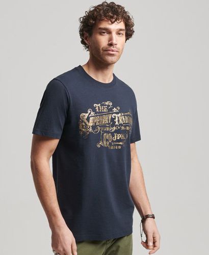 Men's Reworked Classic T-Shirt Navy / Eclipse Navy - Size: S - Superdry - Modalova