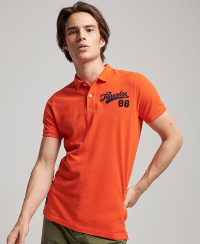 Men's Superstate Polo Shirt Orange / Bold Orange - Size: L - Superdry - Modalova