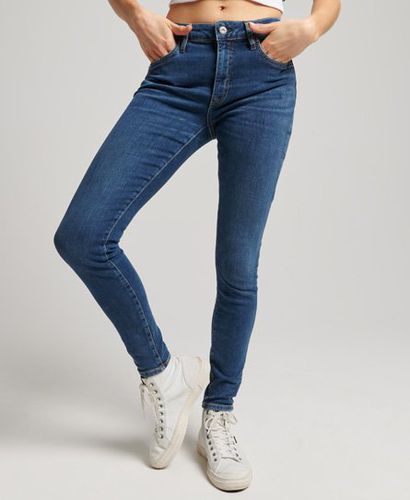Women's Organic Cotton Vintage Mid Rise Skinny Jeans / Fulton Vintage Blue - Size: 24/32 - Superdry - Modalova