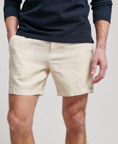 Men's Overdyed Linen Shorts / Birch Beige - Size: XL - Superdry - Modalova