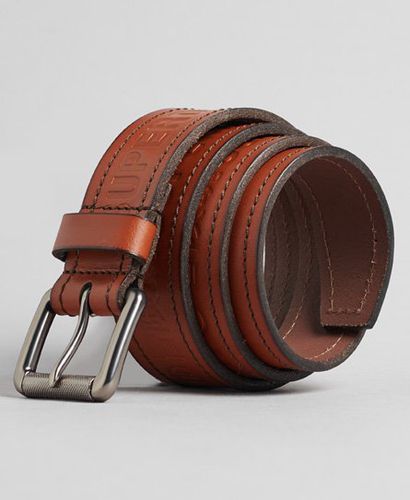Men's Vintage Branded Belt Tan - Size: S - Superdry - Modalova