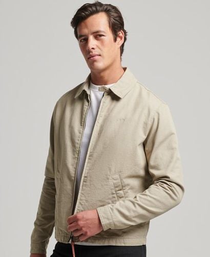 Men's Classic Harrington Jacket Cream / Stone Wash - Size: Xxl - Superdry - Modalova