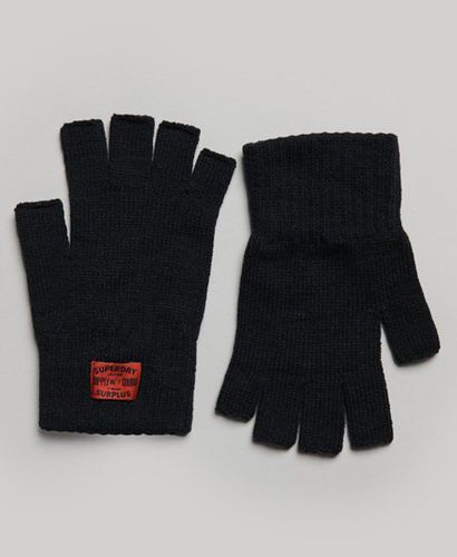 Women's Workwear Knitted Gloves Black - Size: S/M - Superdry - Modalova