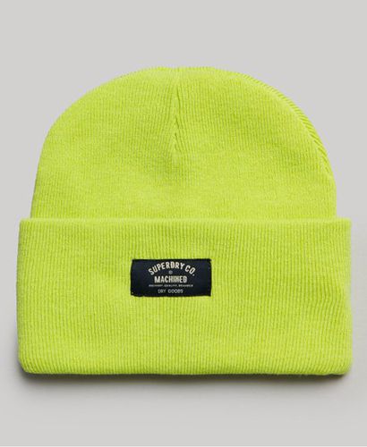 Women's Classic Knitted Beanie Green / Evening Primrose Green - Size: 1SIZE - Superdry - Modalova