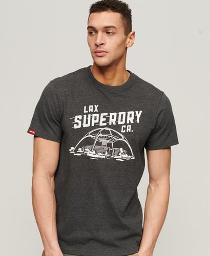 Men's Vintage City Souvenir T-Shirt / Vintage Marl - Size: Xxl - Superdry - Modalova