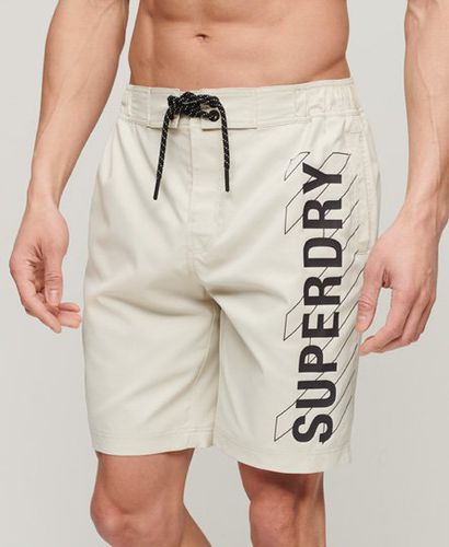 Men's Classic Sportswear Recycled Board Shorts, Beige, Size: S - Superdry - Modalova