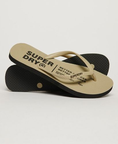 Damen Vegane Flip-flops mit Logo-druck, Größe: S - Größe: S - Superdry - Modalova