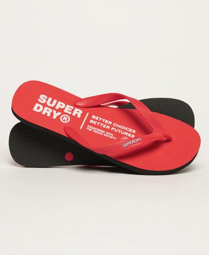 Men's Studios Flip Flops Red / Risk Red - Size: M - Superdry - Modalova