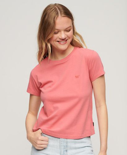 Women's Essential Logo 90s T-Shirt Pink / Camping Pink - Size: 10 - Superdry - Modalova