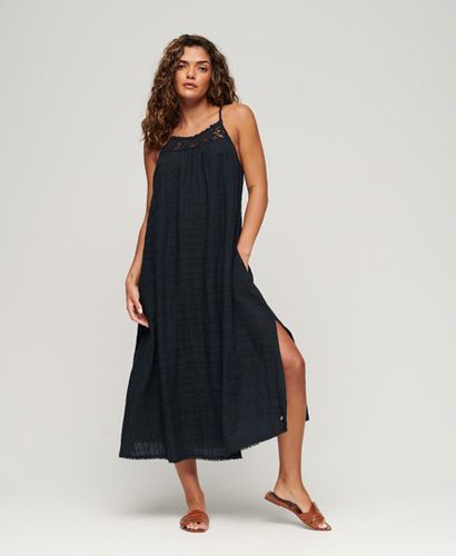 Women's Vintage Long Halter Cami Dress / Eclipse Navy - Size: 16 - Superdry - Modalova