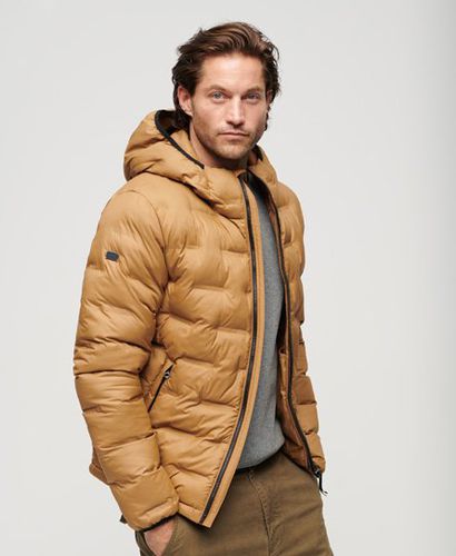 Men's Short Quilted Puffer Jacket / Dark Tobacco - Size: XL - Superdry - Modalova