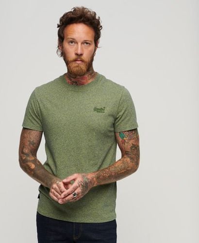 Men's Organic Cotton Essential Logo T-Shirt / Vine Marl - Size: M - Superdry - Modalova