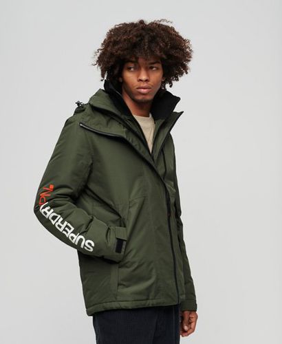 Men's Hooded Yachter Windbreaker Jacket Green / Dark Moss Green - Size: M - Superdry - Modalova