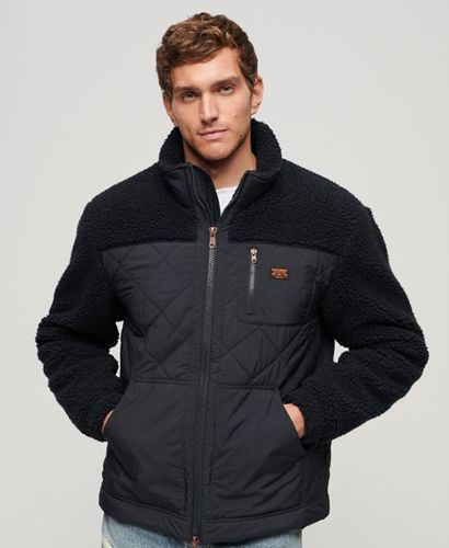 Men's Workwear Hybrid Jacke mit Sherpa-Fleece - Größe: XL - Superdry - Modalova
