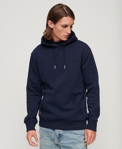 Men's Essential Logo Hoodie Navy / Rich Navy Marl - Size: S - Superdry - Modalova