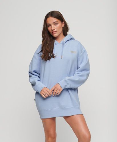 Women's Essential Hoodie Dress Blue / Rich Blue - Size: 6-8 - Superdry - Modalova