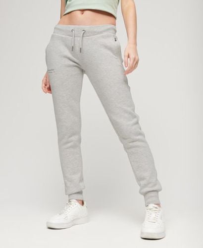 Women's Essential Logo Joggers Light Grey / Glacier Grey Marl - Size: 14 - Superdry - Modalova