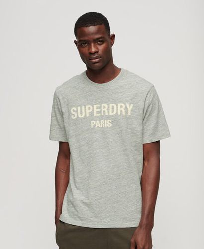 Men's Luxury Sport Loose T-Shirt / Athletic Marl - Size: L - Superdry - Modalova