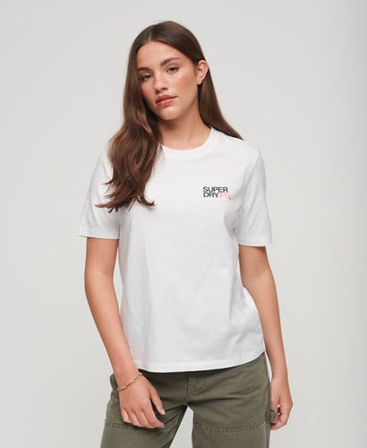 Women's Sportswear Logo Relaxed T-Shirt White / Brilliant White - Size: 12 - Superdry - Modalova
