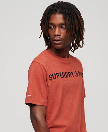 Men's Workwear Logo Vintage T-Shirt Orange / Americana Orange Marl - Size: M - Superdry - Modalova