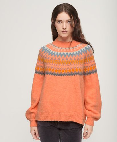 Women's Lässiger Strickpullover mit Muster - Größe: 42 - Superdry - Modalova