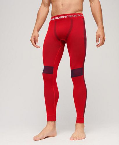 Men's Sport Seamless Base Layer Leggings Red / Hike Red - Size: L - Superdry - Modalova